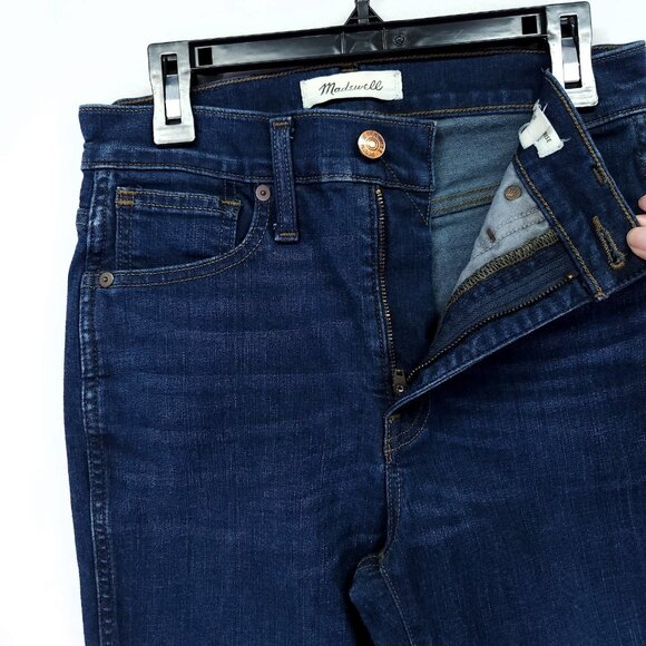 Madewell Jeans Size 25 Womens 10" High-Rise Skinny Dark Wash Stretch Slimming - Picture 6 of 13